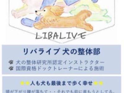 リバライブ　犬の整体部　イベントだよ！！